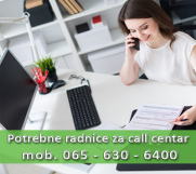 SrbijaOglasi - Potrebne radnice za call centar 40-80.000